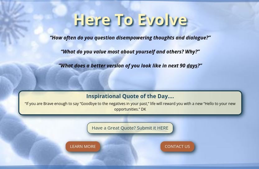 Here to Evolve – Mind, Body & Spirit